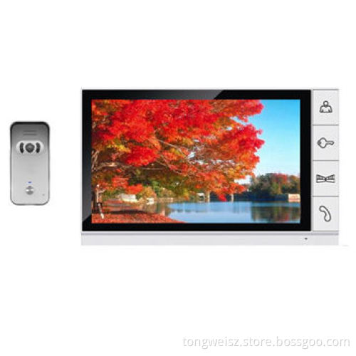 9-inch Villa Door Bells, Support 2 Cameras and 4 Monitors, IR Night, Factory